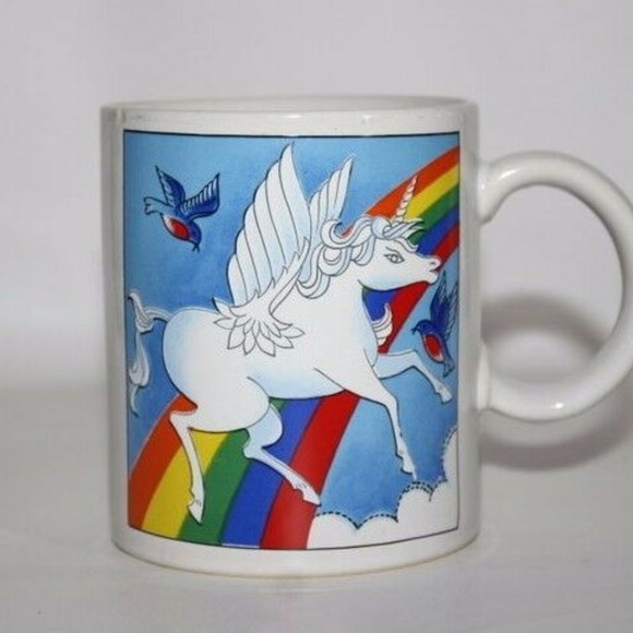 Vintage Pegasus Rainbow Coffee Cup Mug - Picture 6 of 8